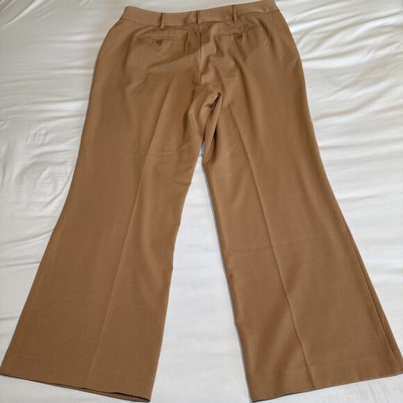 Lane Bryant Stretch Wide Leg Trousers High Rise Tan Pants Womens Plus Sz 20 EUC - Picture 10 of 11
